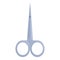 Nail cut scissors icon cartoon vector. Grooming pedicure