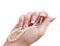 Nail extension beautiful manicure