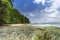 Nail Island blue sky with white clouds, Andaman Islands, India