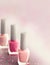 Nail polish background, valentine concept