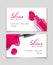 Nail polish makeup card template design. Manicure beauty business card background