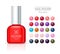 Nail Polish Pallet. Women Accessories Nail Collection