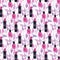 Nail polish seamless pattern. Watercolor girly texture. Textile or wrapping design