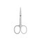 Nail scissors equipment isolated white hygiene vector icon top view. Professional salon manicure and pedicure finger