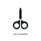 nail scissors isolated icon. simple element illustration from hygiene concept icons. nail scissors editable logo sign symbol