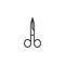 Nail scissors outline icon