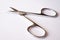 Nail scissors. Scissors for a maneur. Little scissors. Rounded blades scissors. Sharp scissors