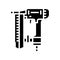 nailer tool glyph icon vector illustration