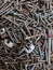 Nails, nut, screw, mechanical, mechanic, industry, industrial, focus, nail, wood, carpenter