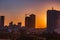 Nairobi City County Cityscapes Skyline Skyscrapers Sunrise Sunset Kenya`s Capital East Africa