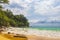 Naithon Beach bay panorama with turquoise clear water Phuket Thailand