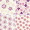 Naive flowers in pattern