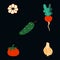 Naive food icons