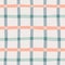 Naive seamless checkered doodle style pattern in natural colors on a light background. Creative minimalistic trendy boho