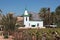 Najran, Saudi Arabia - 06 Mar 2020: The mosque in arab village close Najran, Asir region, Saudi Arabia