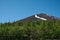 Naked Dark Fuji mountain in summer.