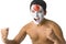 Naked Japanese sport\'s fan