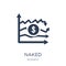 Naked short-selling icon. Trendy flat vector Naked short-selling icon on white background from Business collection