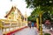 Nakhon phanom, Thailand - May 13, 2017: Visiting Wat Phra that p