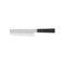 nakiri japanese kitchen knife vector illustration isolated on white background. A traditional Japanese kitchen knife with a steel