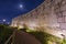 Naksan Park at night with Ancient Walls