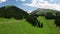 Nalati grassland and snowy mountains in a fine day