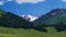 Nalati grassland and snowy mountains. Time-lapse photography in Nalati grassland, Xinjiang, China