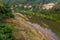 Nam Phak river in Muang Khua town, La