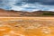 Namafjall, a Geothermal Area with Sulfur Fields in Iceland