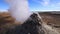 Namafjall Hverir geothermal area in Iceland. Aerial view