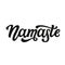 Namaste lettering. Hand drawn text