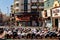 Namaz on Friday in the streets of Deira. Prayer of the Muslims