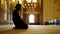 namaz: muslim man worship in mosque