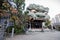 Namba Yasaka Shrine with Ema-Den Lion shaped hall in Osaka, Japa