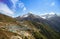 Namche Bazaar aerial view, mount Thamserku, Everest trek, Himalaya, Nepal