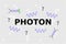 Name of gauge boson photon in the center with blue sine waves