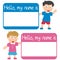 Name Tag with Kids