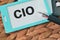 Name tag written with text CIO stands for Chief Information Officer