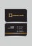 Namecard template in black with space for name and contact information