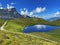 Nameless small alpine lakes and natural mini ponds on the mountain plateaus in the Uri Alps mountain massif, Kerns - Switzerland