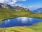 Nameless small alpine lakes and natural mini ponds on the mountain plateaus in the Uri Alps mountain massif, Kerns - Switzerland