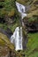 Nameless waterfall in vicinities of Vic in Iceland