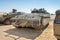 Namer is an Israeli armoured personnel carrier based on a Merkava Mark IV tank chassis presented on military show