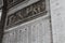 Names on the Arc de Triomphe