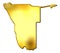 Namibia 3d Golden Map