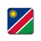 Namibia flag  button icon isolated on white background