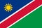 Namibia flag vector.Illustration of Namibia flag