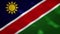 Namibian dense flag fabric wavers, background loop