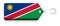 Namibian emoji flag, Label of  Product made in Namibia