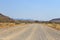 Namibian landscape along the gravel road. Khomas, Namibia